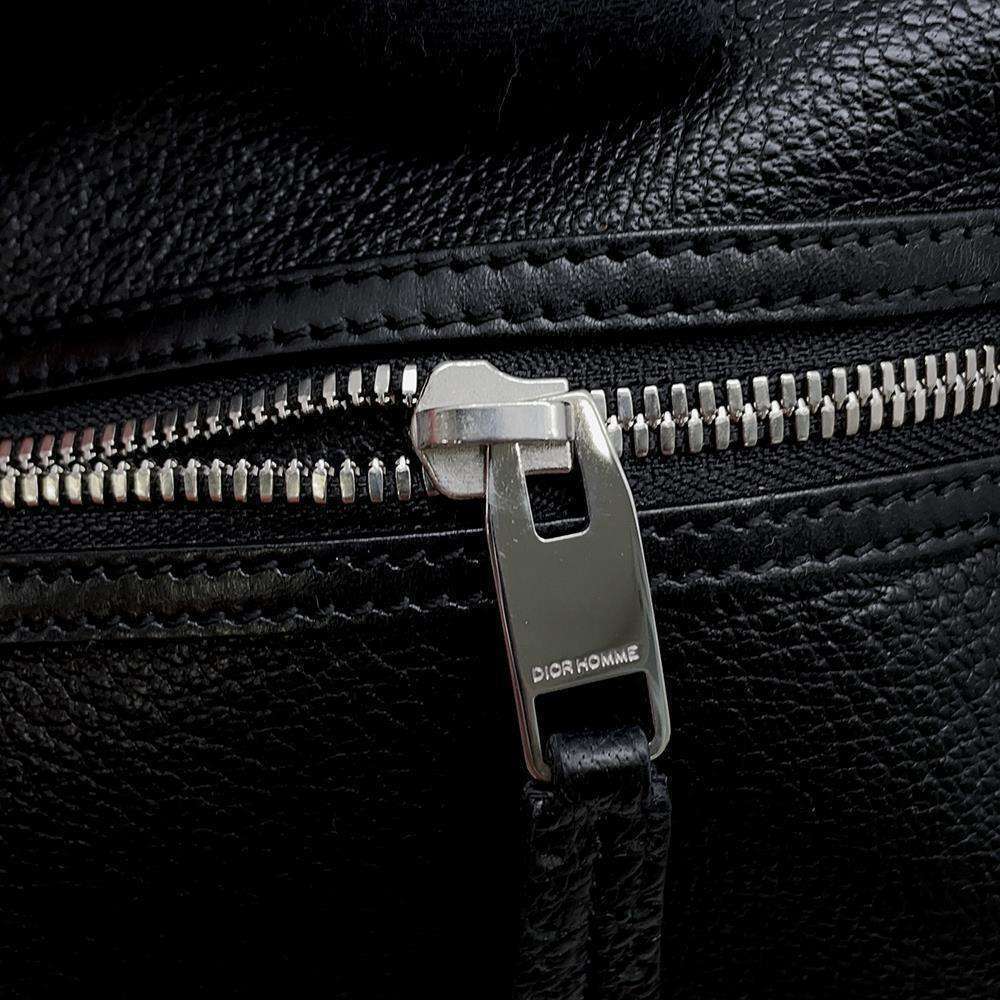 Dior Boston bag leather Homme shoulder travel black Christian - Picture 6 of 12